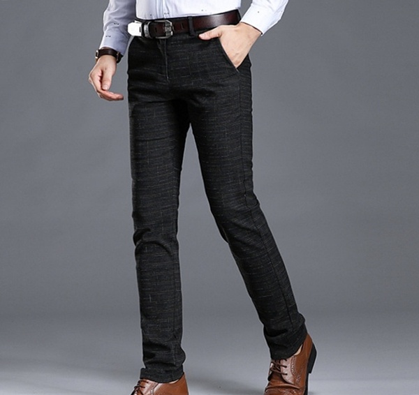 Casual Business Striped Streetwear Men's Pants | cheapsalemarket.com