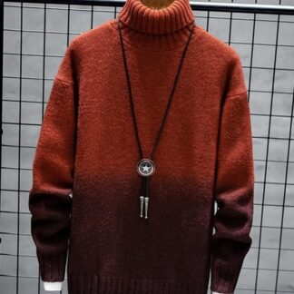Warm Winter Fashion Elegant Turtleneck Cashmere Men's Sweater