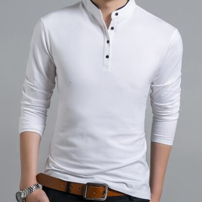 Casual Fashion Elegant Cotton Full Sleeve Men T-Shirt