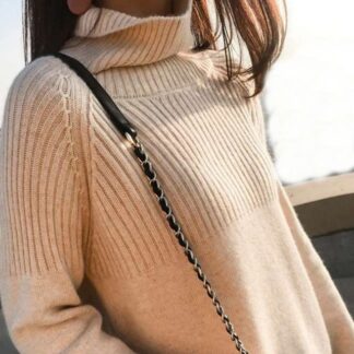 Elegant Streetwear Turtleneck Pullovers Women Sweater