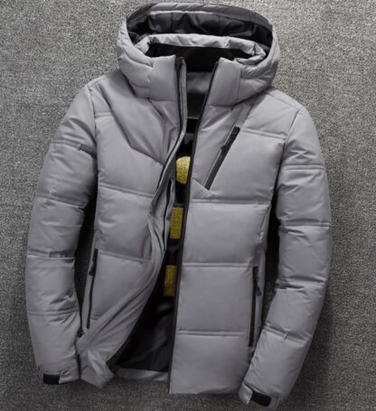 Elegant Thick Winter Warm Hooded Fashion Mens Jacket Coat