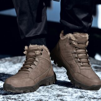 Waterproof Winter Warm Snow Leather Men Boots