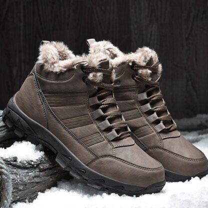 Waterproof Winter Warm Snow Leather Men Boots