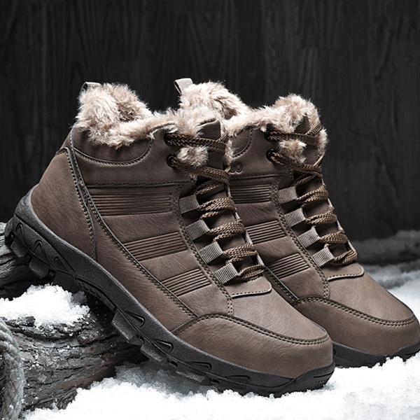 Waterproof Winter Warm Snow Leather Men Boots | cheapsalemarket.com