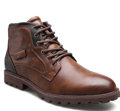 Waterproof Elegant Leather Ankle Men's Boots