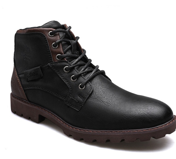 Waterproof Elegant Leather Ankle Men's Boots | cheapsalemarket.com