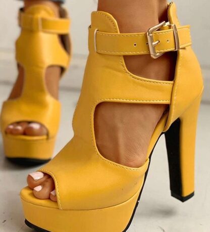 Sexy Summer Peep Toe Platform High Heel Women Sandals Shoes
