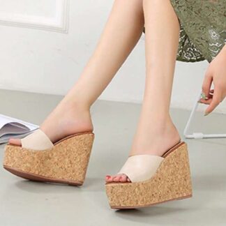 Summer High Heels Wedges Platform Women Slippers Sandals