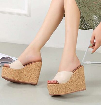 Summer High Heels Wedges Platform Women Slippers Sandals