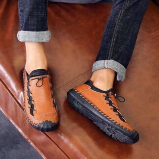 Breathable Casual Genuine Leather Men's Loafers Shoes
