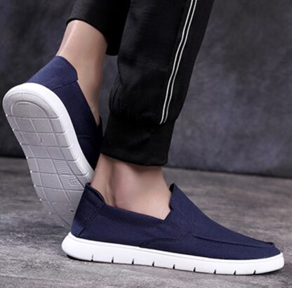 Breathable Summer Slip-on Flat Men's Canvas Shoes