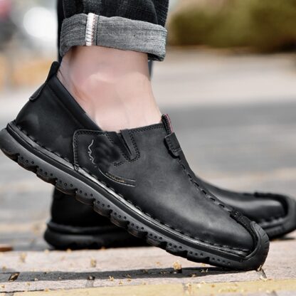 Genuine Leather Breathable Casual Loafers Men Moccasins Shoes