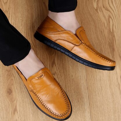 Genuine Leather Breathable Elegant Men Dress Moccasins Shoes