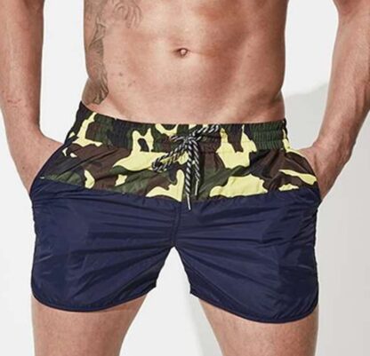 Camouflage Sport Running Mens Swimming Shorts