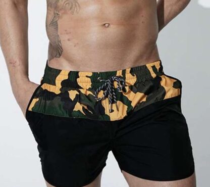 Camouflage Sport Running Mens Swimming Shorts