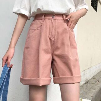 Casual Cotton Soft Denim Long Women Shorts