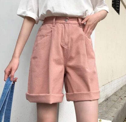Casual Cotton Soft Denim Long Women Shorts