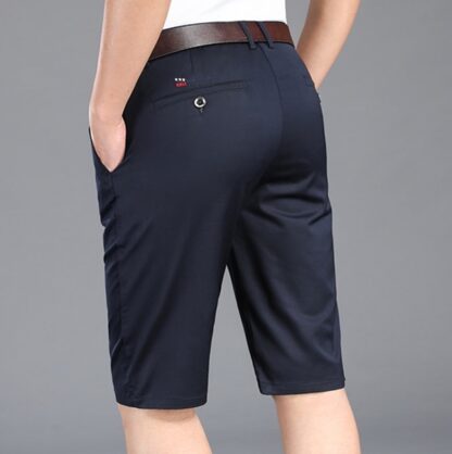 Summer Business Fashion Elegant Formal Thin Short Men Pants