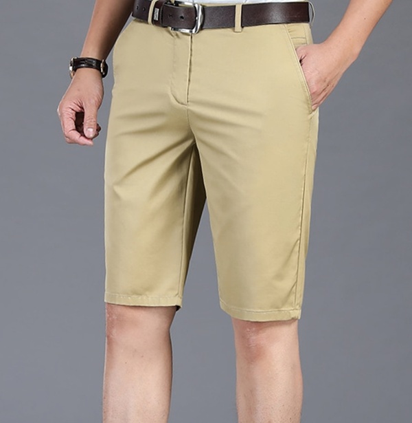Summer Business Fashion Elegant Formal Thin Short Men Pants ...