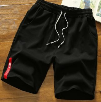 Summer Casual Elastic Waist Knee Length Mens Shorts | cheapsalemarket.com