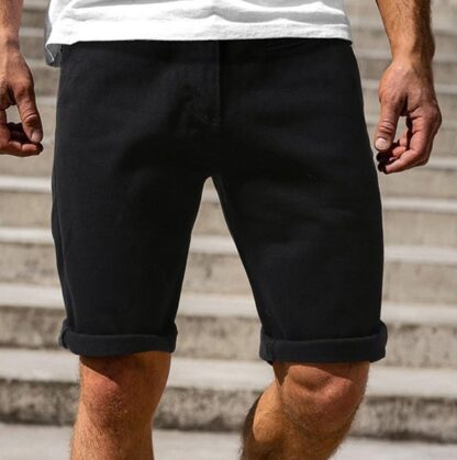 Summer Mid Knee Length Men Short Jeans Denim Pants Shorts