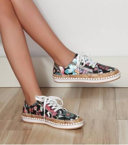 Summer Printed Womens Floral Sneakers Loafers
