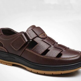 Breathable Comfortable Soft Rome Genuine Leather Men Sandals Shoes