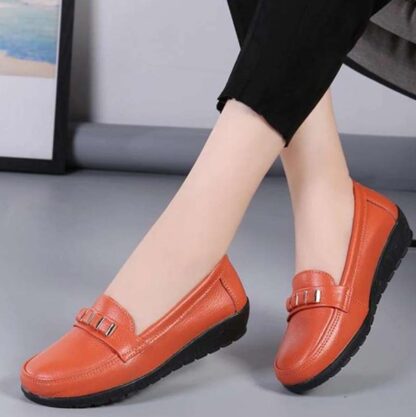 Casual Slip-On Genuine Leather Loafers for Women