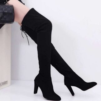 Spring Elegant Pointed Toe Above Over Knee Women Boots