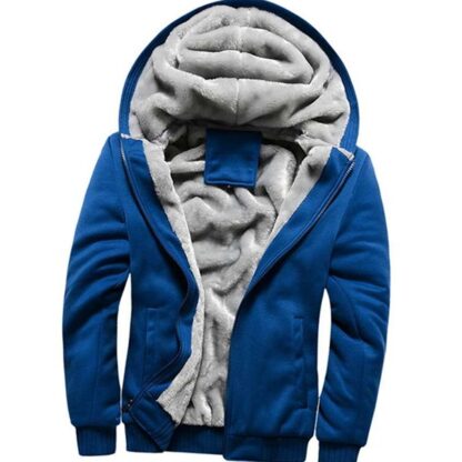 Casual Warm Hooded Winter Men Sweatshirt Jacket