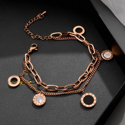Chain Link Charm Bracelet for Women