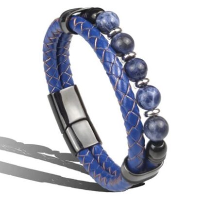 Fashion Stainless Steel Charm Beaded Bracelet