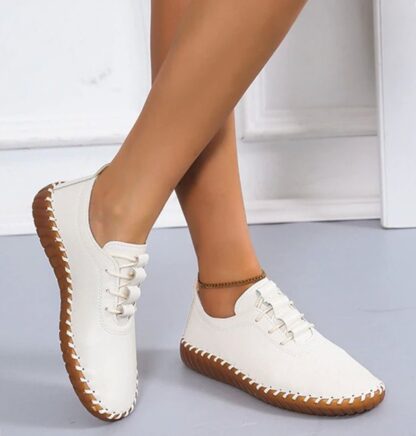 Breathable Lace-up Flat Women Loafers Shoes Sneakers