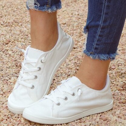 Casual Canvas Lightweight Womens Sneakers Flat Shoes