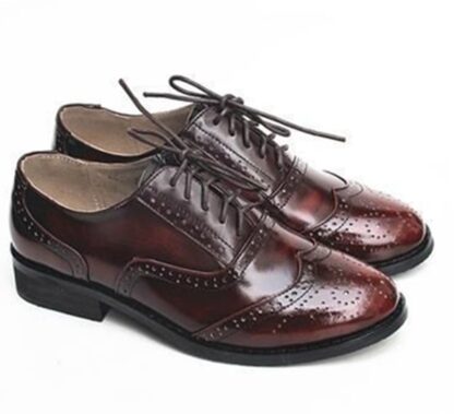 Oxford Office Lace-up Women's Genuine Leather Formal Shoes