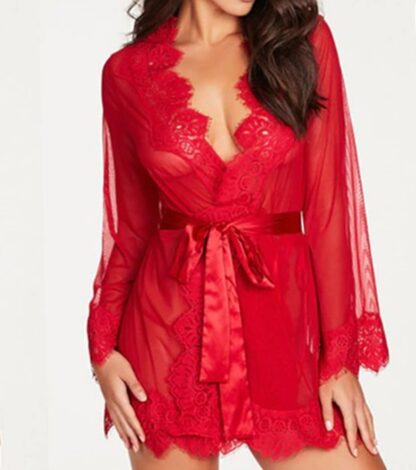 Exotic Sexy Transparent Womens Sleepwear Nightgown Lace Dress