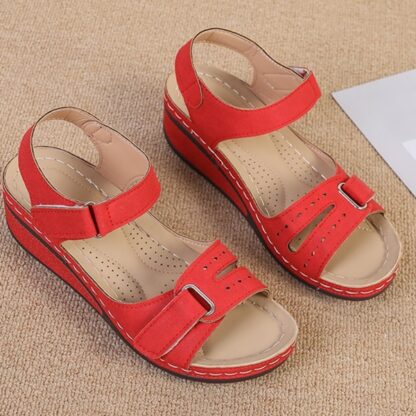Summer Leisure Wedges Ankle-Wrap Womens Sandals