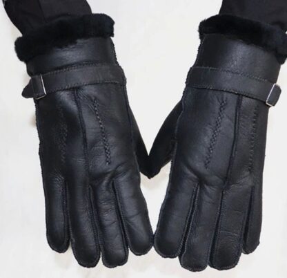 Winter Warm Genuine Leather Mens Gloves