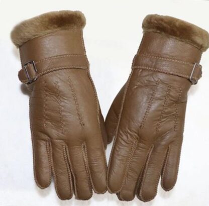Winter Warm Genuine Leather Womens Gloves