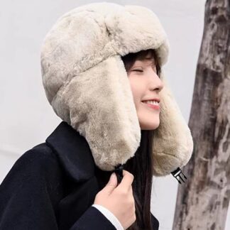 Thermal Winter Plush Extra Warm Earmuffs Womens Hats Caps
