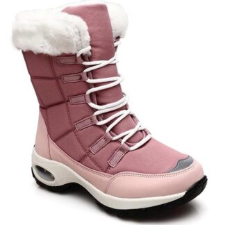 Winter Warm Waterproof Plush Hiking Women Snow Boots