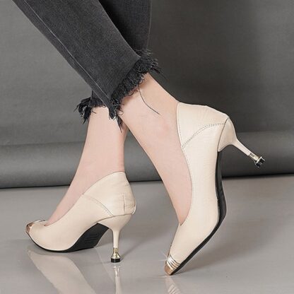 Elegant Office Pointed Toe Womens Pumps Shoes