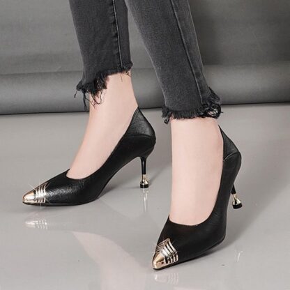 Elegant Office Pointed Toe Womens Pumps Shoes