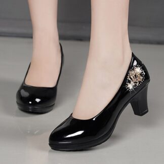 Elegant Round Toe Cute Womens Pumps Shoes