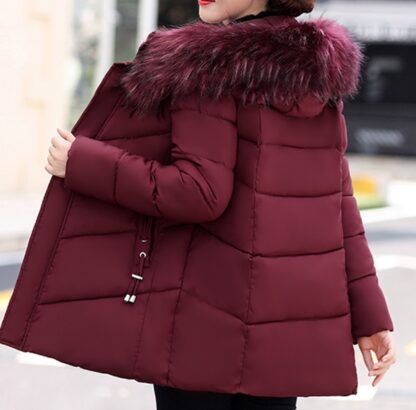 Winter Padded Hooded Plus Size Women Coats Jackets