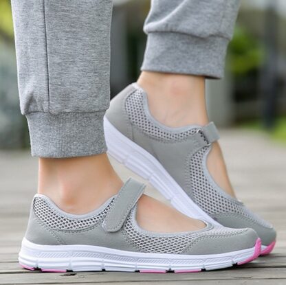Breathable Summer Hook Flats Womens Light Sneakers Shoes