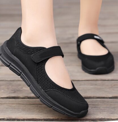 Breathable Summer Hook Flats Womens Light Sneakers Shoes
