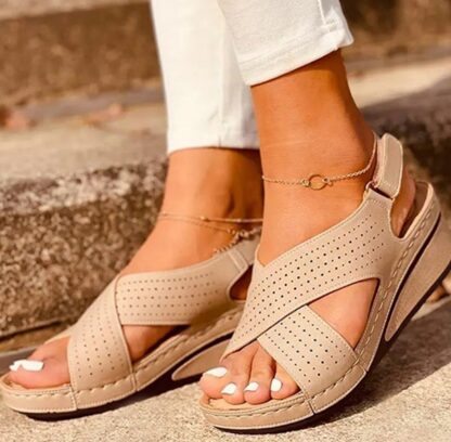 Summer Hollow Out Peep Toe Beach Women Sandal Shoes