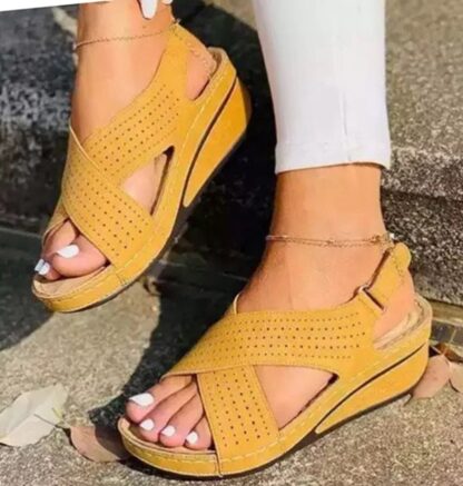 Summer Hollow Out Peep Toe Beach Women Sandal Shoes