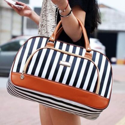Fashion Casual Striped Womens Tote Bag
